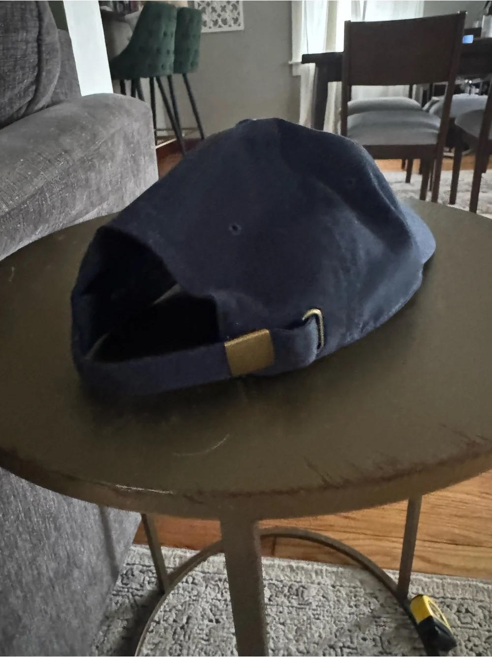 J. Crew Navy Cap with Embroidered American Flag